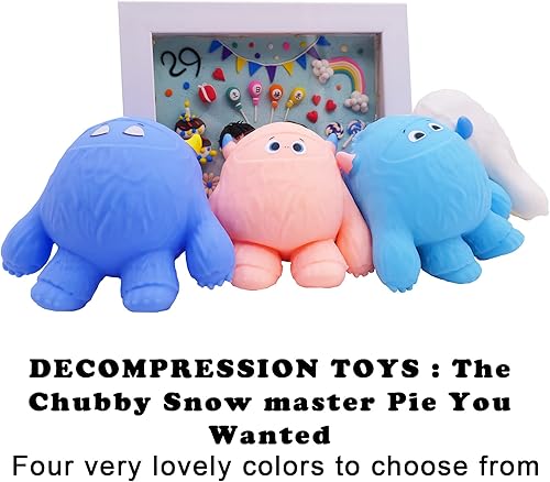 Miniatura 2 de Divertidas y lindas bolas con forma de monstruo de nieve, perfumadas, juguetes para aliviar el estrés, para niños y adultos, juguetes sensoriales