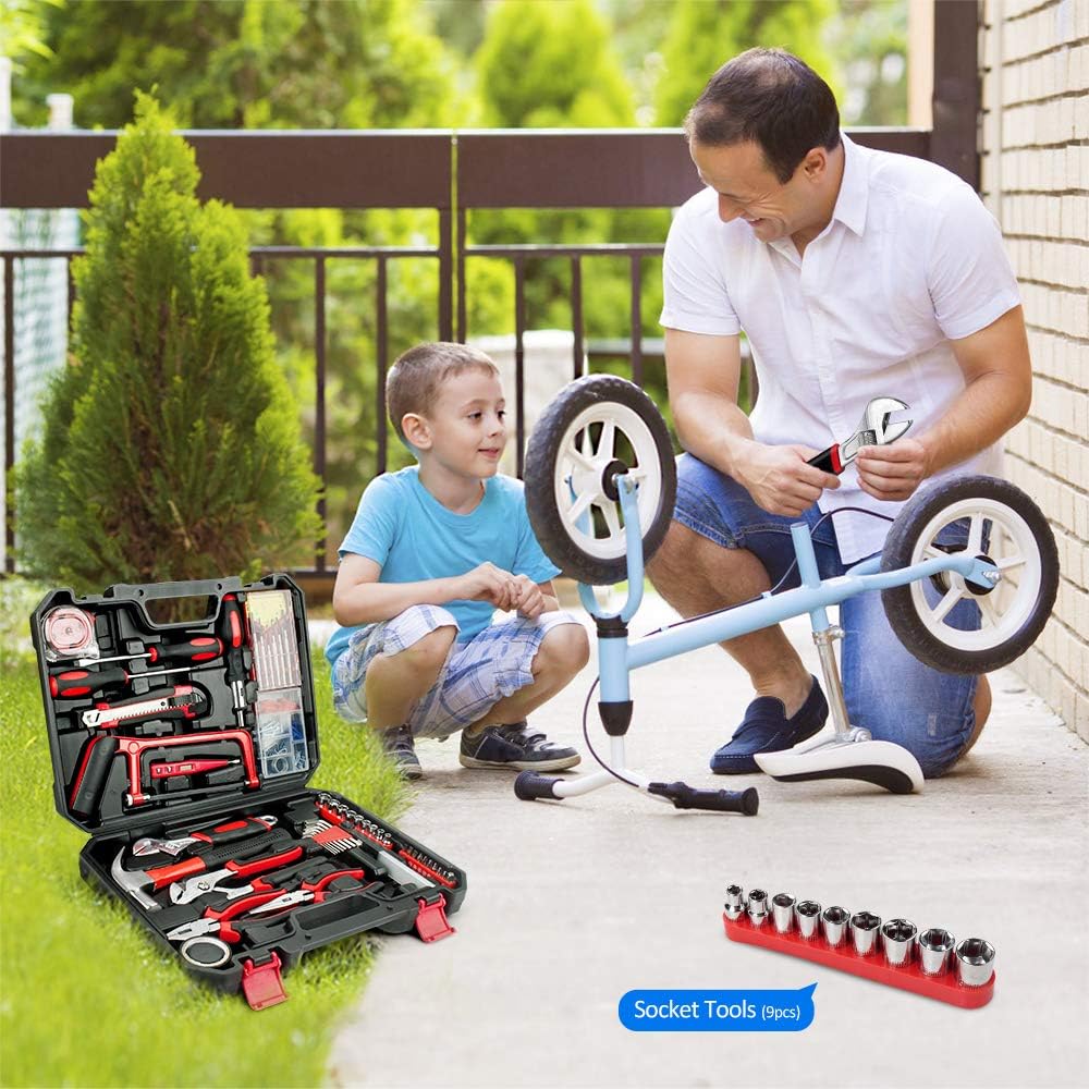 Get Special Price Household Repair Tool Set - Arrinew 108 Pcs High Grade Alloy Steel hand Tool Kit with Platsic Toolbox, Repair Hand Tools Set with Anti-Slip Handle for Home, Apartment, Garage, Dorm, Office etc. Hottest Sale Household Repair Tool Set - Arrinew 108 Pcs High Grade Alloy Steel hand Tool Kit with Platsic Toolbox, Repair Hand Tools Set with Anti-Slip Handle for Home, Apartment, Garage, Dorm, Office etc.