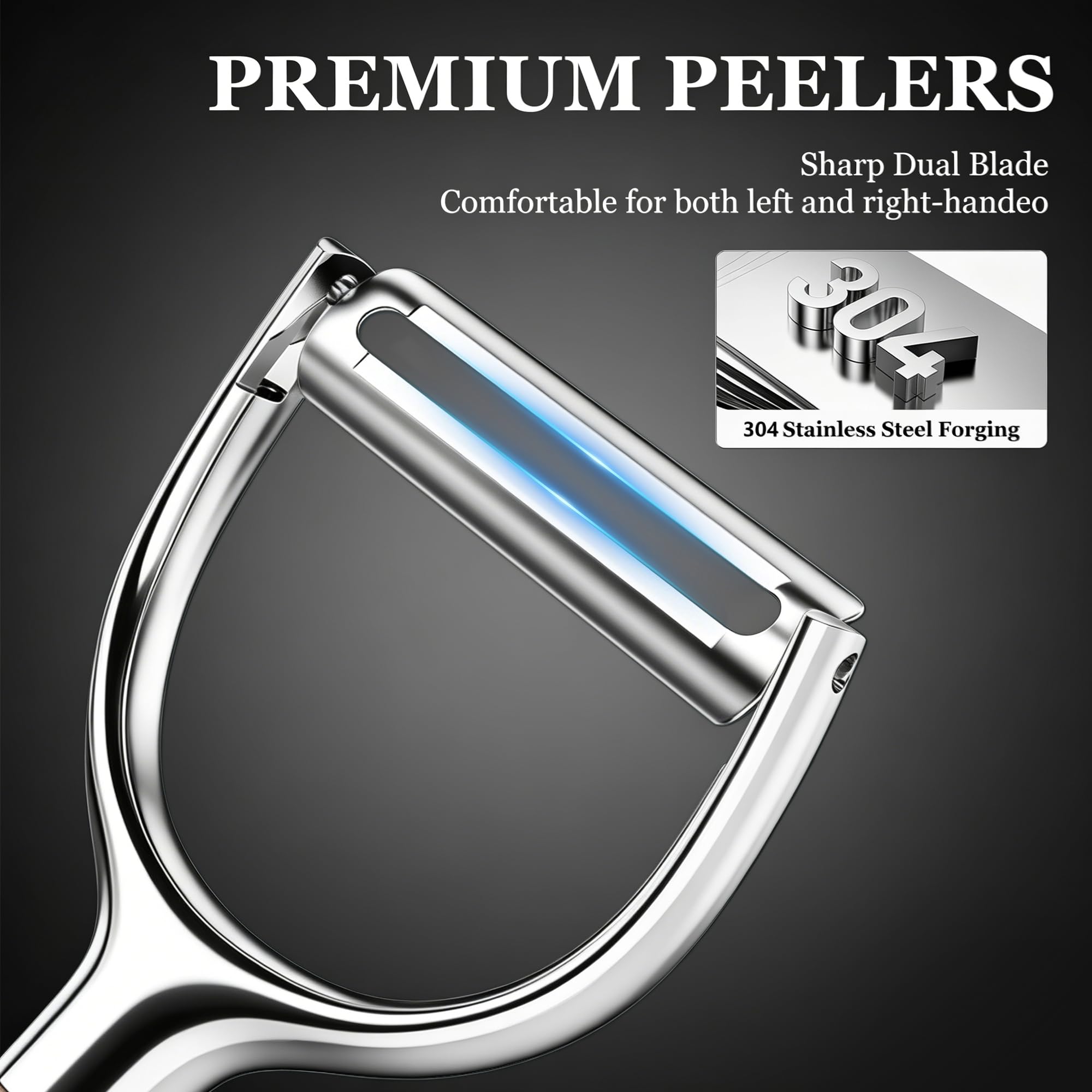 OERPHO Vegetable Peeler, Premium Y-Shape Potato Peeler - Image 4