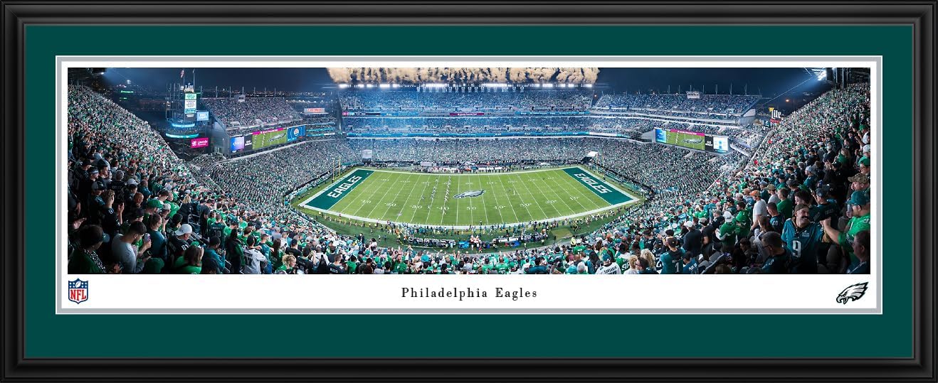 Philadelphia Eagles - Unframed Poster by Blakeway Panoramas (40"W x 13.5"H)