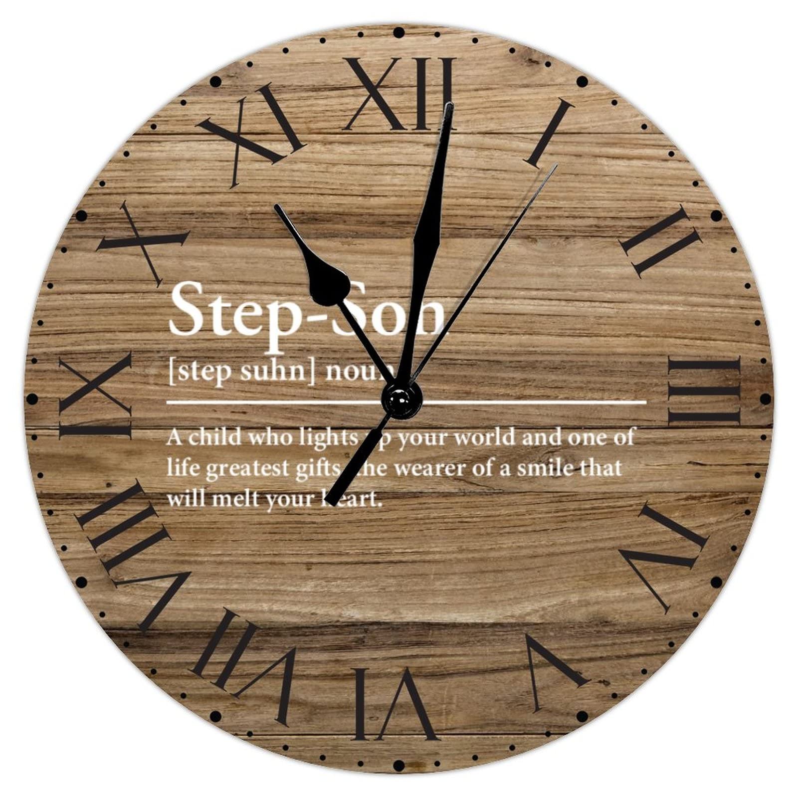 Horloge dictionnaire en PVC pour décorer le salon, la chambre ou le bureau