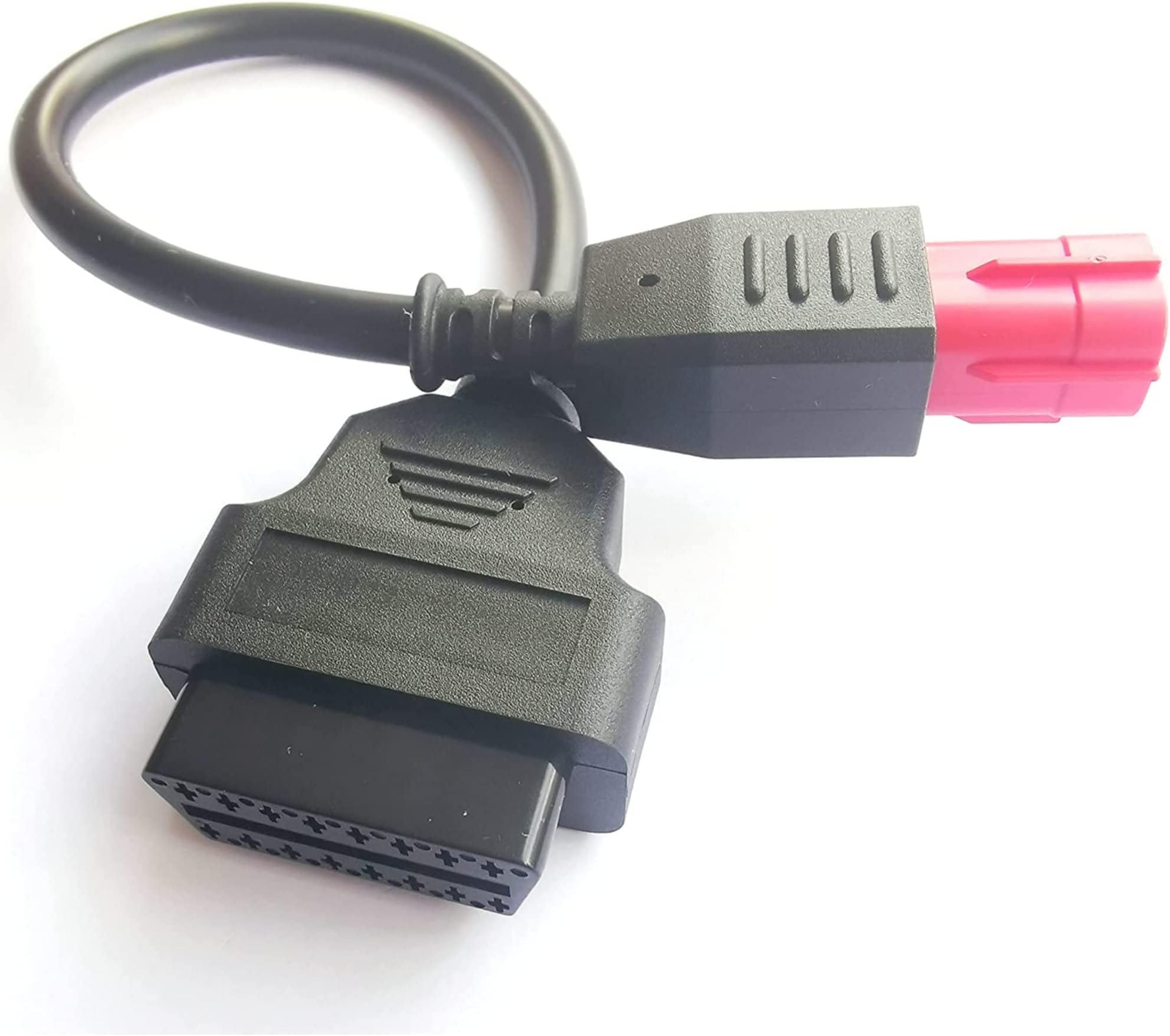 Euro5 6Pin OBD Motorbike Adaptor,6 Pin Motor Bike Motorrad Diagnostic OBD2 Motorcycle K-Line CAN-Bus Cable for Yama-ha Hon-da Su-zu-ki BENE-LLI