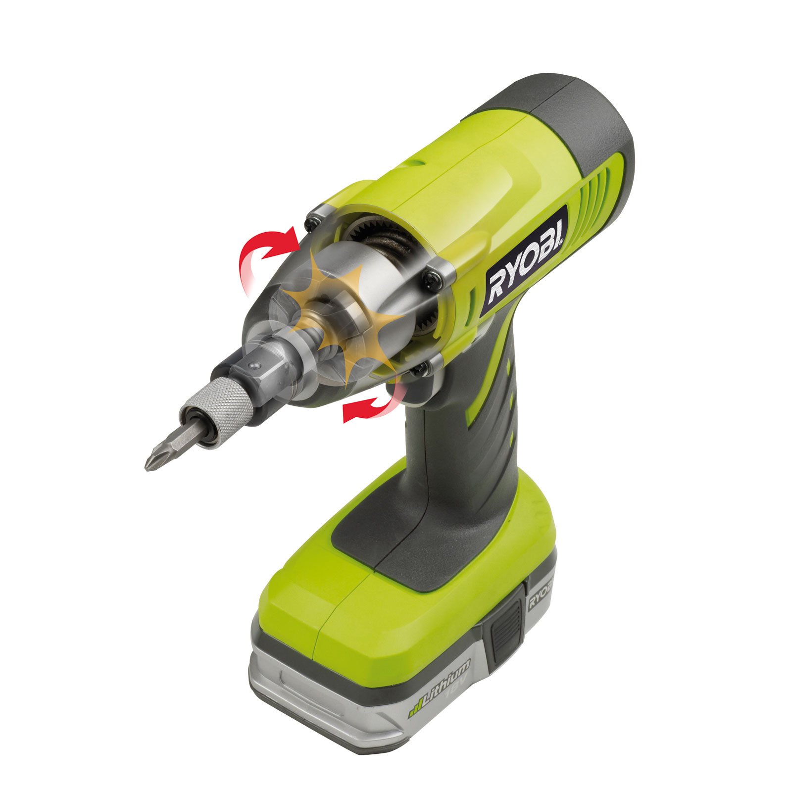 Ryobi BIW180M Visseuse à Chocs Sans Fil 18V One Plus - Couple 265 Nm Avec Lumière LED