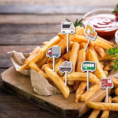 Miniatura 7 de Palillos de comida para niños, palillos de frutas y frutas, divertidas selecciones de comida para niños para caja bento, accesorios de almuerzo