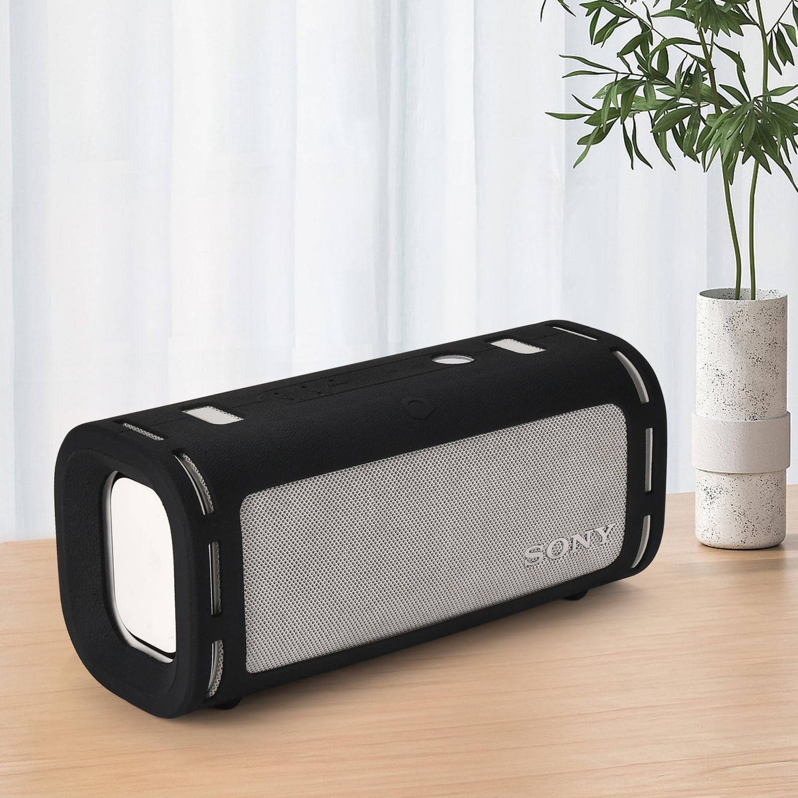Custodia in Silicone per Sony ULT FIELD 5 - Potente Speaker Portatile Bluetooth,Manicotto da Viaggio Portatile Protettiva Borsa Custodia Cover di Trasporto para Sony ULT FIELD 5(Nero)