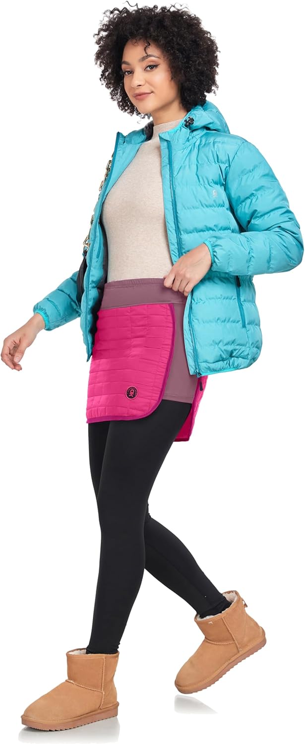 Little Donkey Andy Women's Lightweight Puffer Sport Skorts Warm Quilted Skirt Outdoors Hiking Running - Image 6