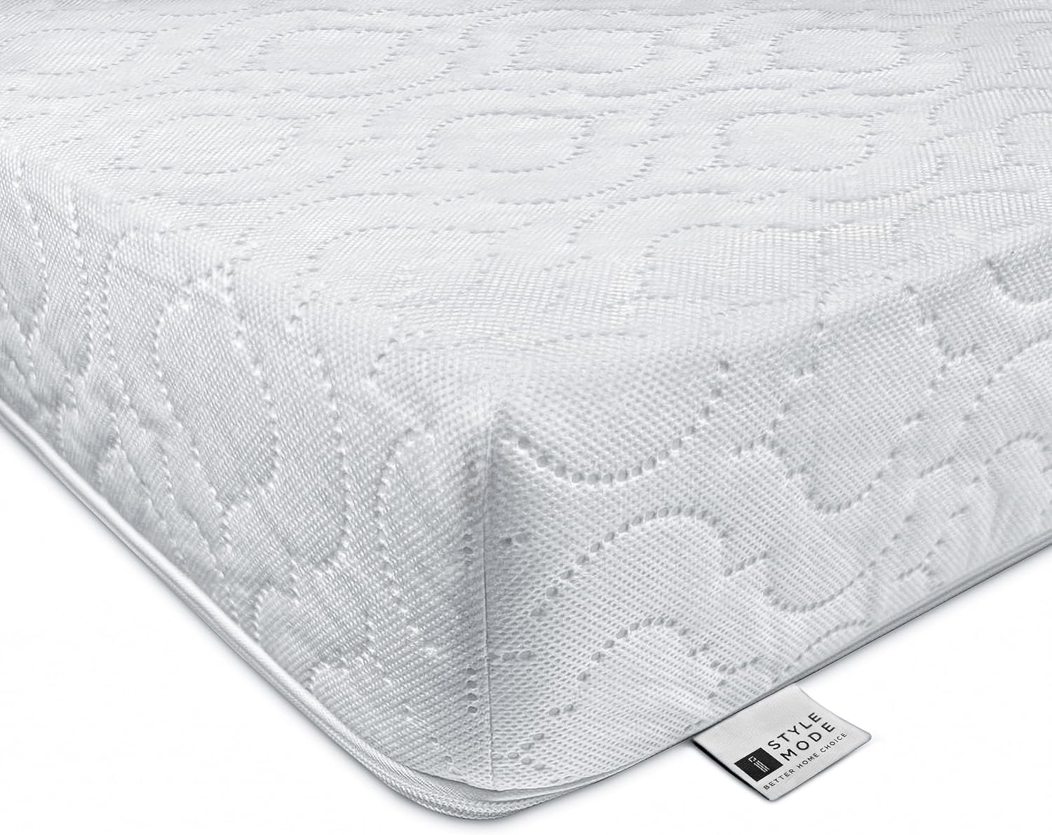 iSTYLE MODE BETTER HOME CHOICE Baby Toddler Cot Bed Fully Breathable Foam Mattress & Waterproof Cover (140 x 70 x 10)