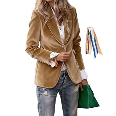 Velvet Blazer for Women Suit Jackets Business Winter Coats for Women Long Wool Pea Single Breasted Jacket Work