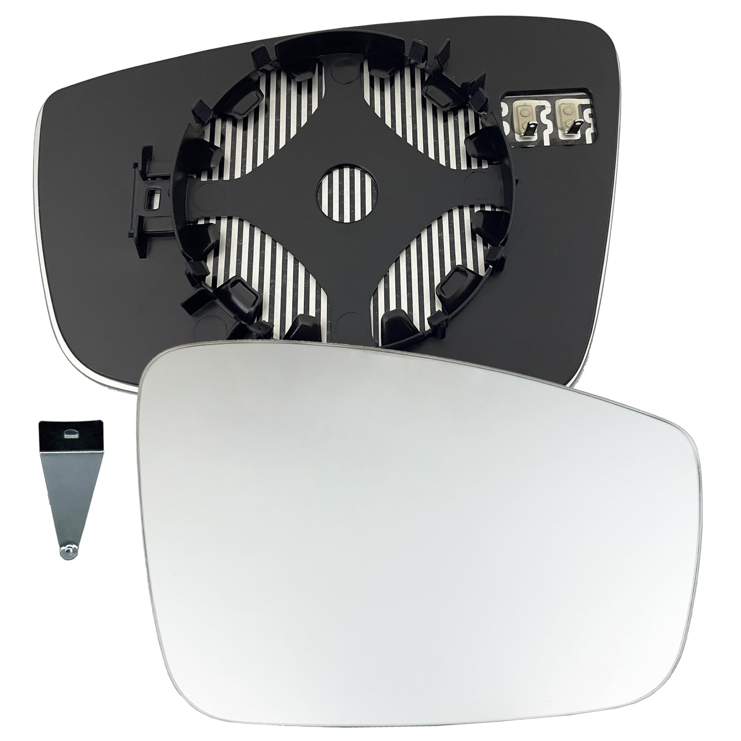 Vw Passenger Side Heated Mirror Glass Compatible with 2011-2018 Volkswagen VW Passat Mirror Glass Beetle Jetta Power Convex Right Side Mirror Glass with Rear Holder