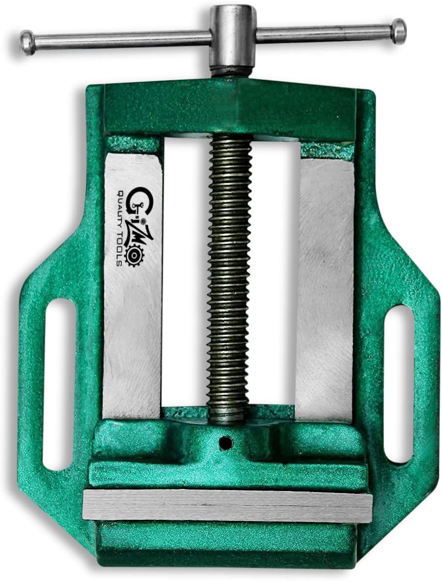 GizmoDrill Vice , Cast Iron Fixed Base Drill Vice , 3 Inch Drill Vise , Professional heavy Germany base Drill Vice