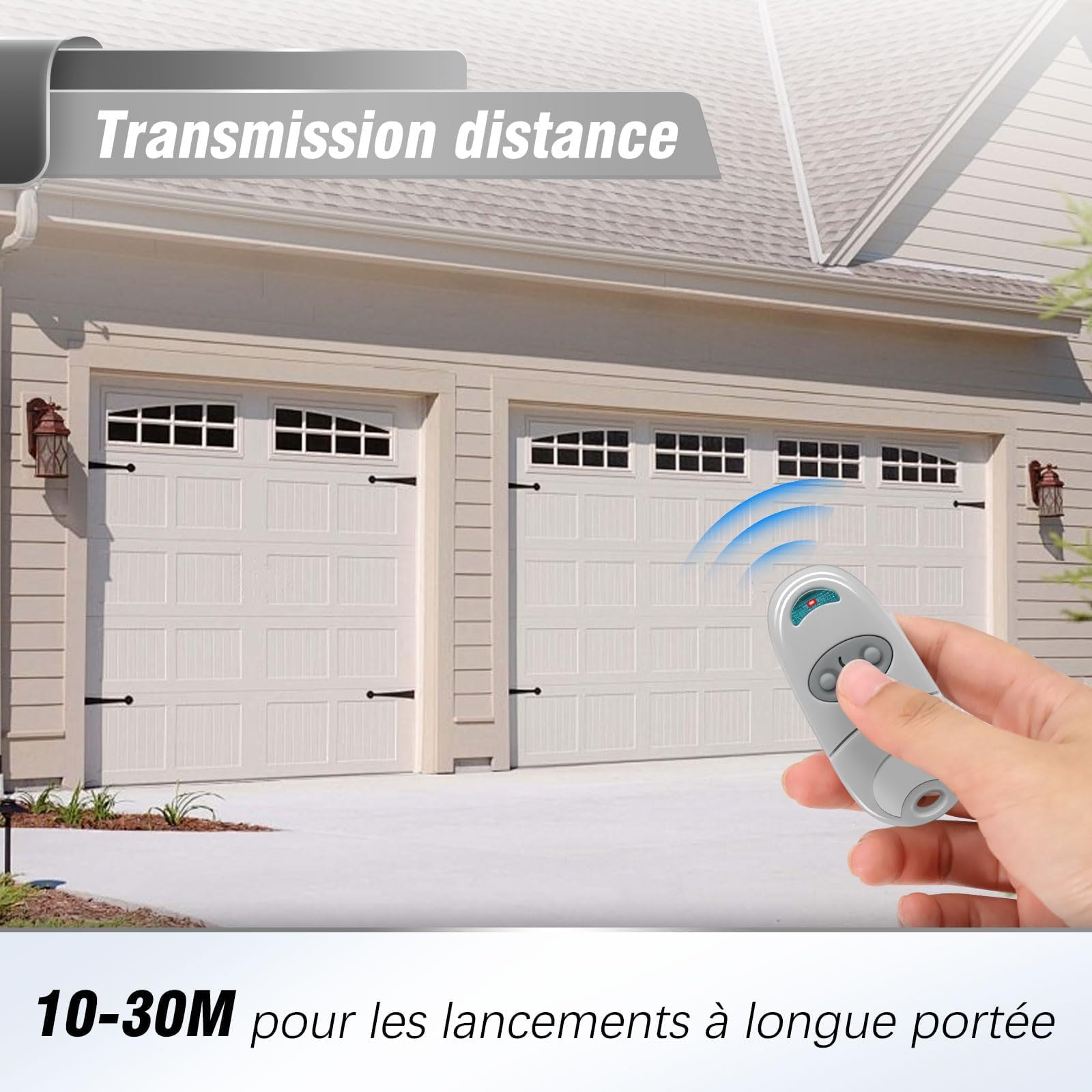 3 Pezzi Telecomando Cancello, 433,92 MHz Telecomando Porta del Garage,Telecomando Compatibile con 433MHz Telecommande C@me EV, NA, EE, 2 Canali
