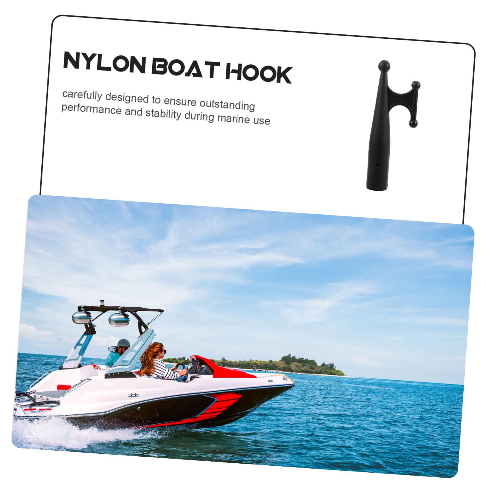 Crochet De Bateau en Nylon Solide, Perche Télescopique D’Extension pour Gaffe, Fixation Stable pour Kayak Et Yacht, Accessoire Marin Polyvalent pour Amarrage Et Sauvetage