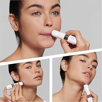 Braun Face Mini Hair Remover FS1000, Electric Facial Hair Removal for Women, Lady Shaver,Finishing Touch for Upper Lips, Chin & Cheeks, for Easier Makeup Application, with Smartlight, White