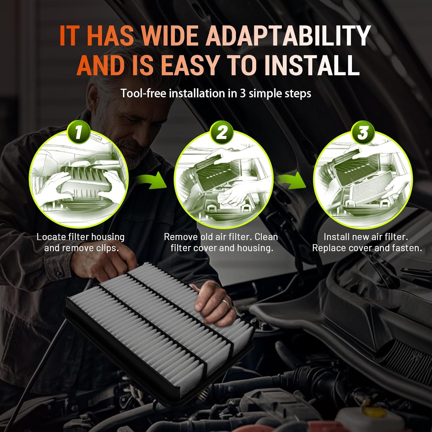 4Pcs Cabin Air Filter CF10930, Fit for 2016-2017 Subaru Crosstrek,2009-2018 Subaru Forester,2008-2016 Subaru Impreza,2012-2021 Wrx,2013-2021 Subaru Wrx Sti,2013-2015 Xv Crosstrek 72880-FG000