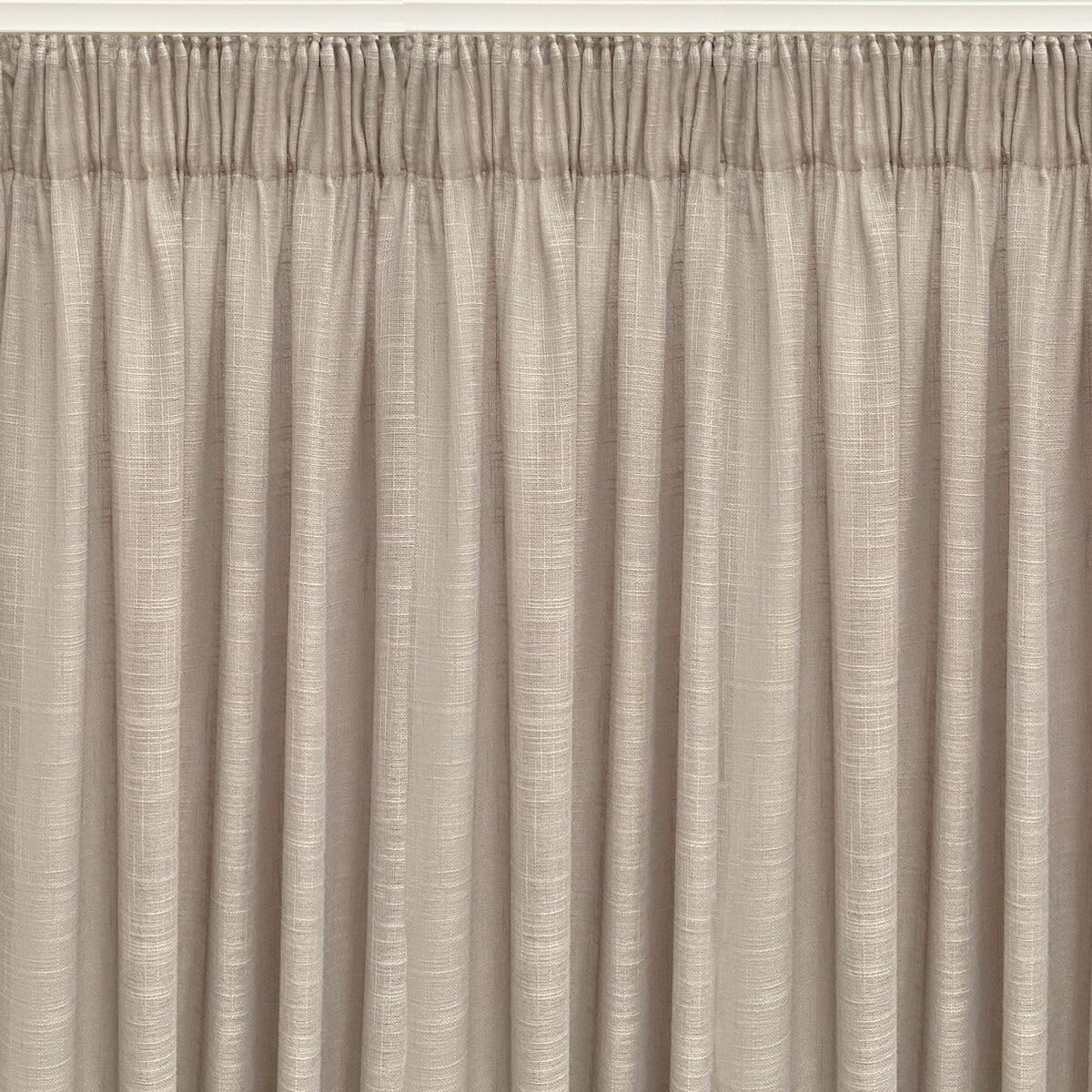 Alexandra House Living Curtain Rustik Natural Grey 400 x 270 x 1 cm Translucent