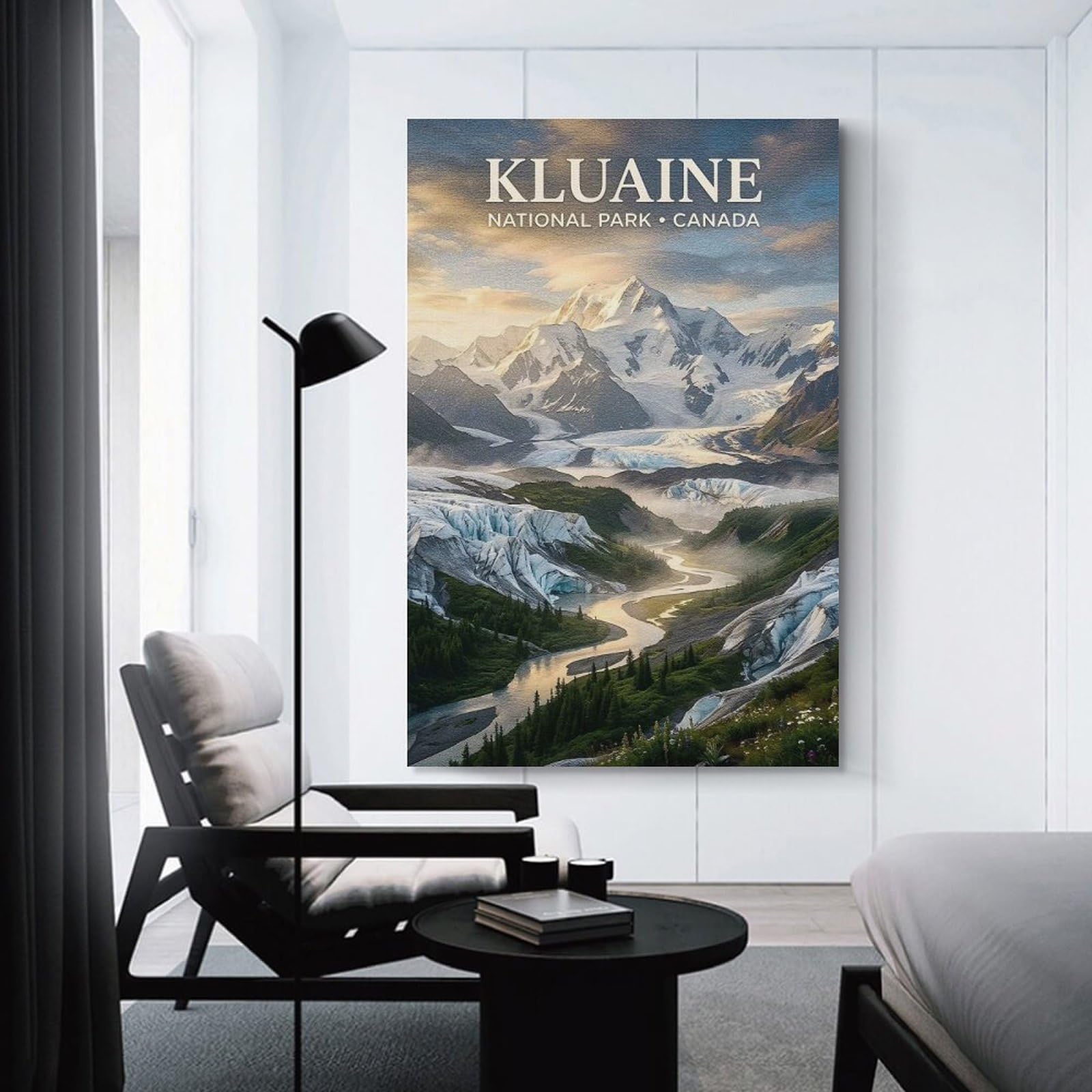 Junmoney Kluane National Park Canada Landscape(2) Room Decor Wall Art, 24x36inch(60x90cm), for Office, Study Or Home Workspace, Decorative Artwork for Productive Spaces