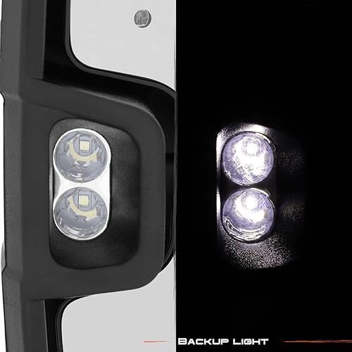 Miniatura 4 de AKKON - Espejos laterales de remolque para Toyota Tundra 2007-2021, color negro, par izquierdo+derecho con luz de giro y señal de punto ciego con