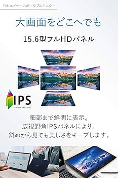 Acer 15.6型　モバイルモニターPM161QBU Amazon.co.jp: Acer 15.6型モバイルモニター 重さ0.97kg 薄さ2cm