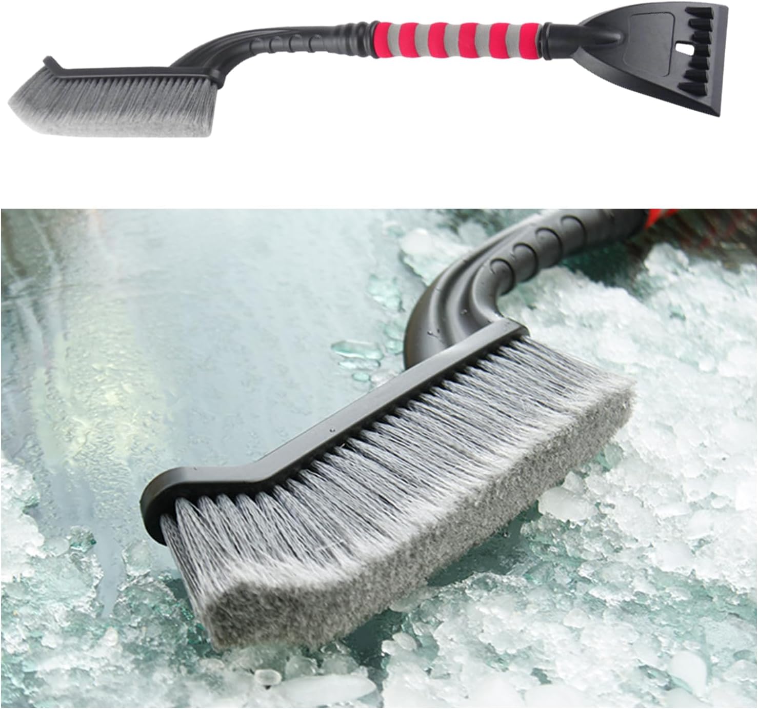 HAOBO Snow Brush and Detachable Ice Scraper with Ergonomic