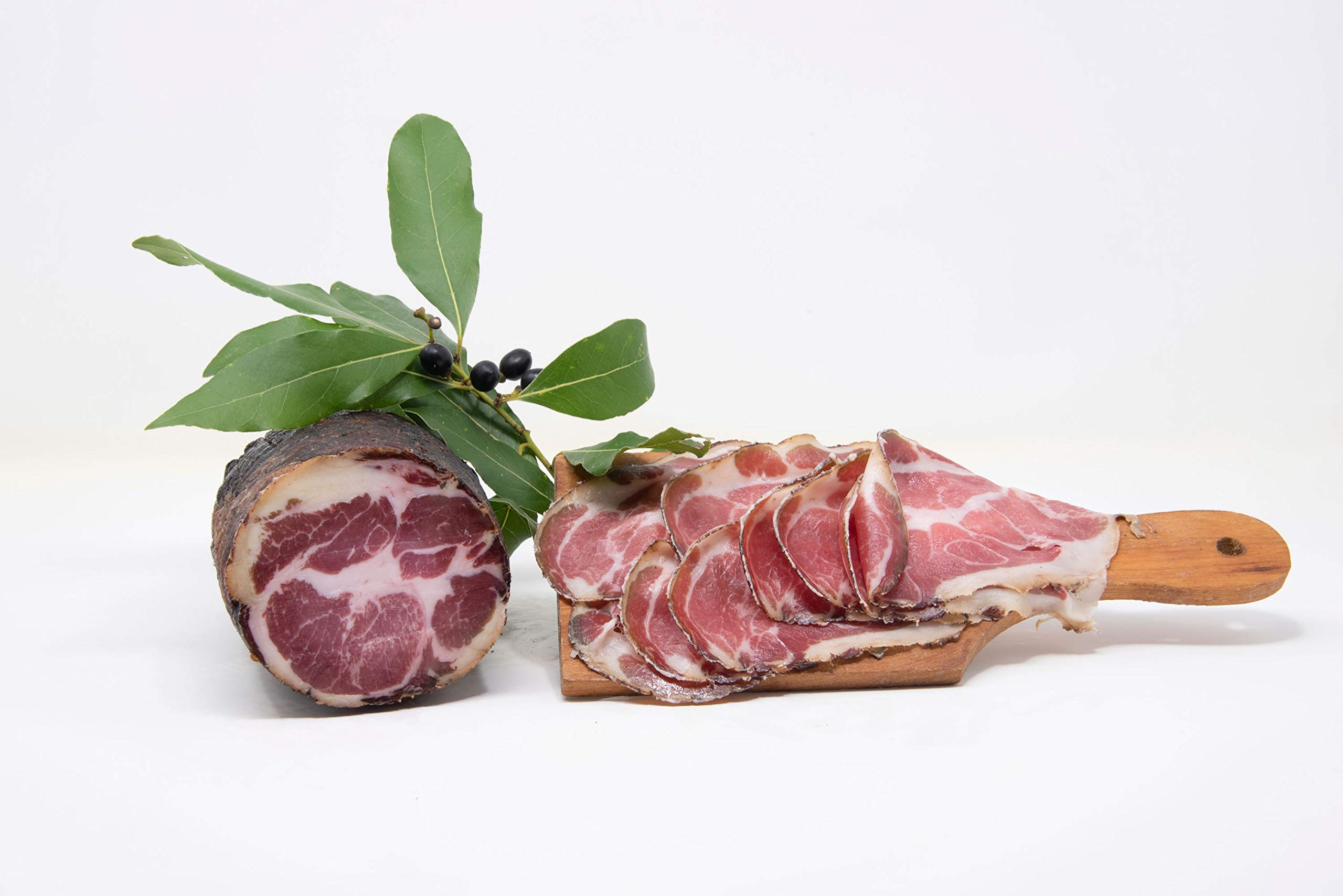 Coppa Affumicata (Capocollo Affumicato) | trancio sottovuoto da 0,5 kg | Prodotto tipico Toscano | Affumicatura Naturale | Salumificio Artigianale Gombitelli - Toscana