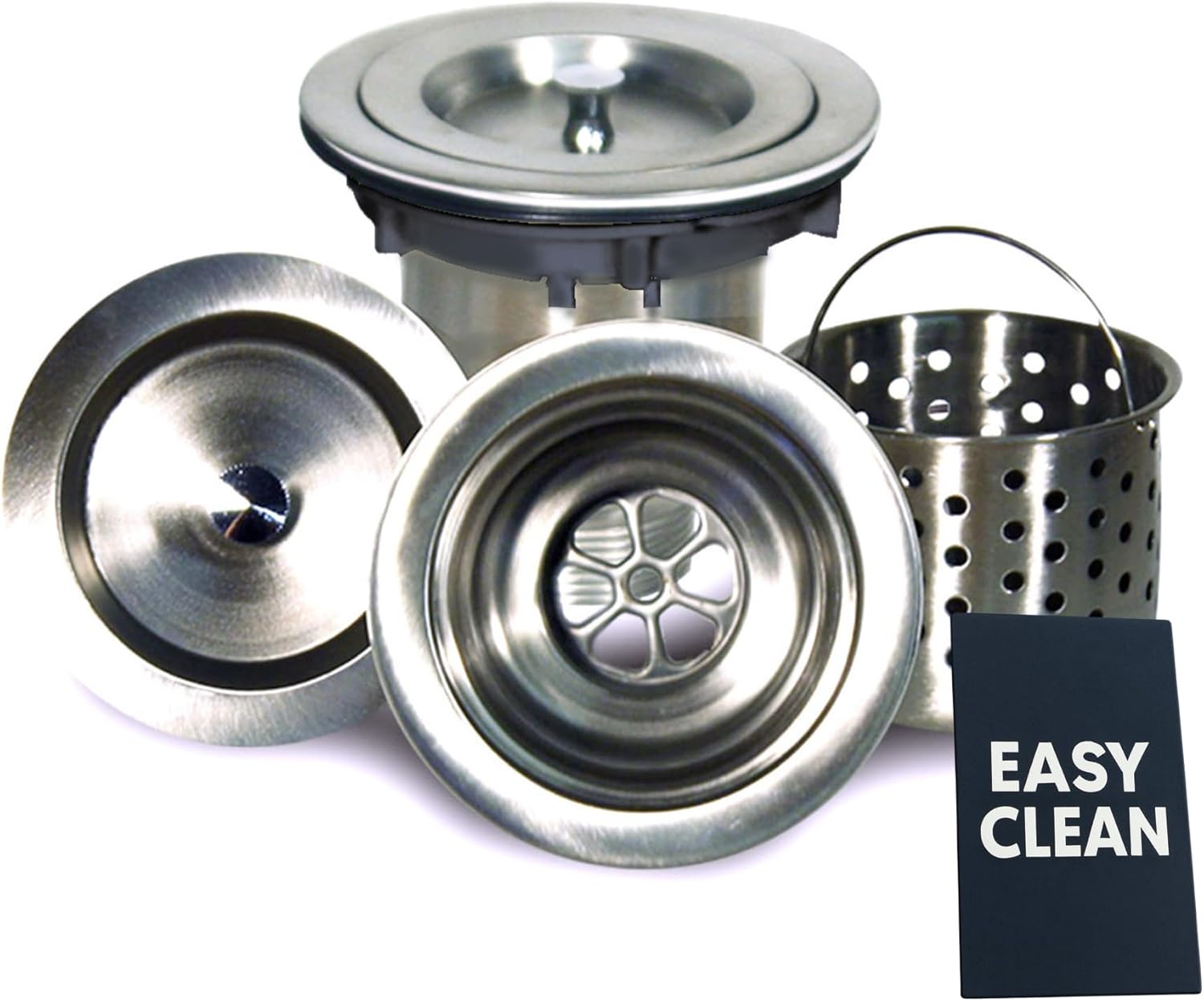 Nantucket Sinks NS35CD 3.5-Inch Deluxe Colander Drain, Stainless Steel