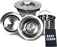 Vista 1 de Nantucket Sinks NS35CD - Drenaje de colador de lujo de 3.5 pulgadas, acero inoxidable