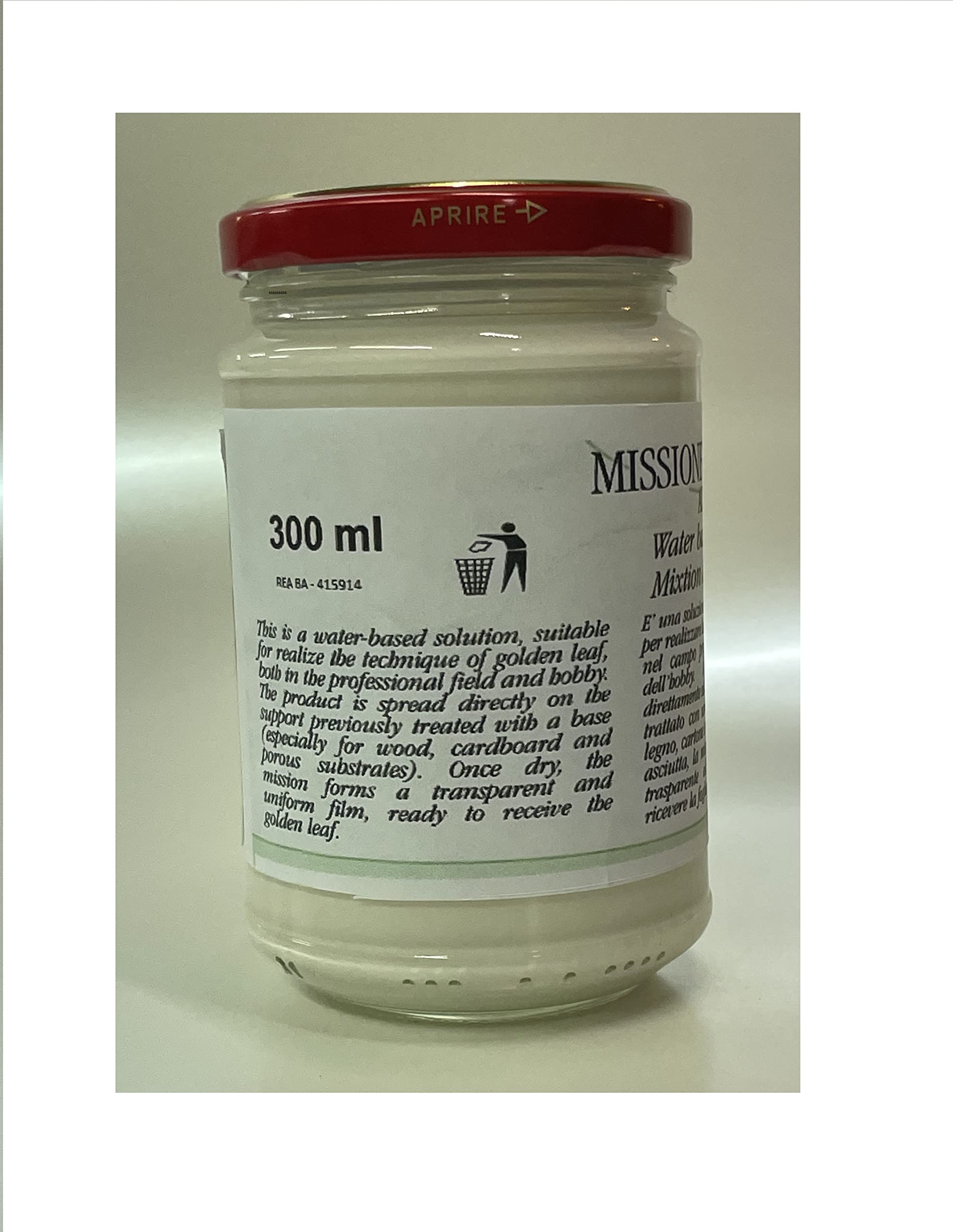 BAPI Missione all'Acqua- Colla per doratura a Foglia da 300 ml