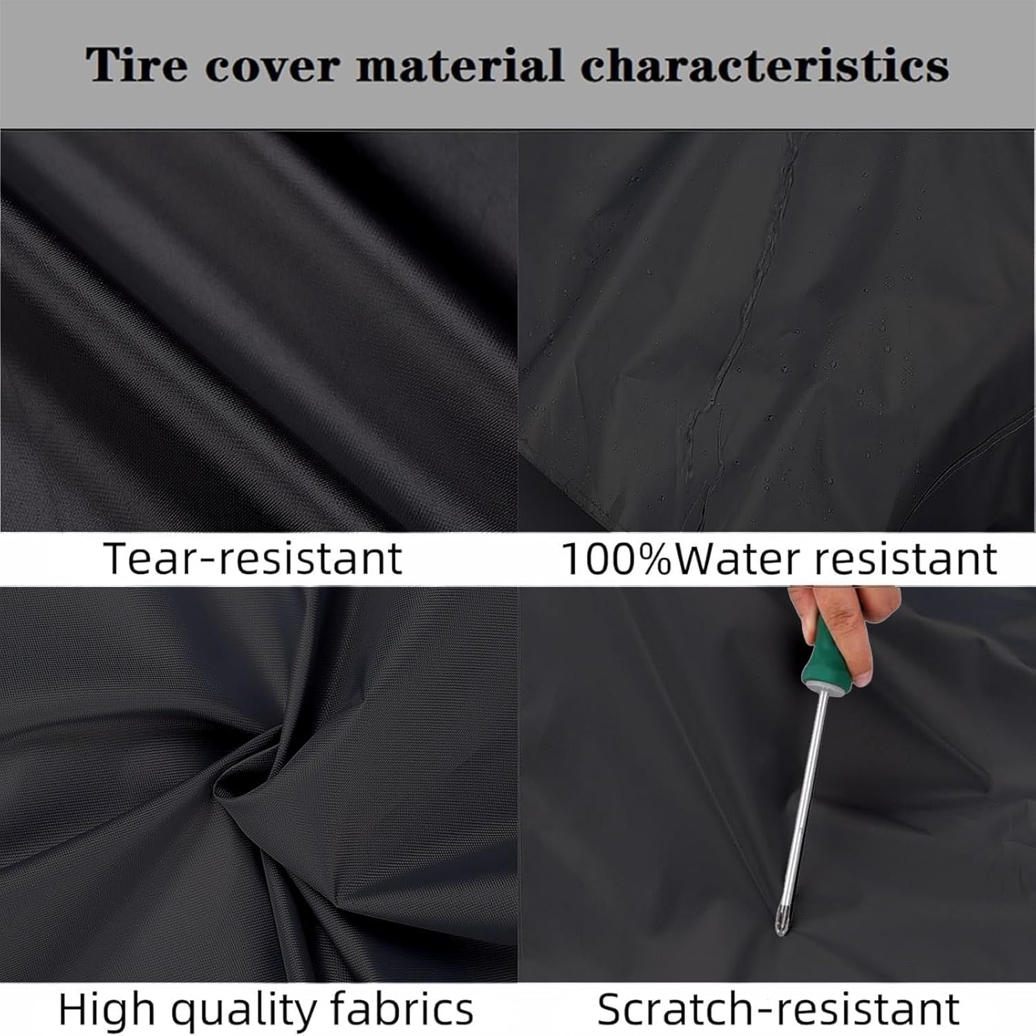 Rv Trailer Wheel Tire Covers Set of 4 Truck,SUV,Motorhome,Car,Camper Fits 33-35 in Diameter Water Resistant Dustproof Sun Snow Spare Tire Covers Wheel for Painting (Diameter 33-35in)