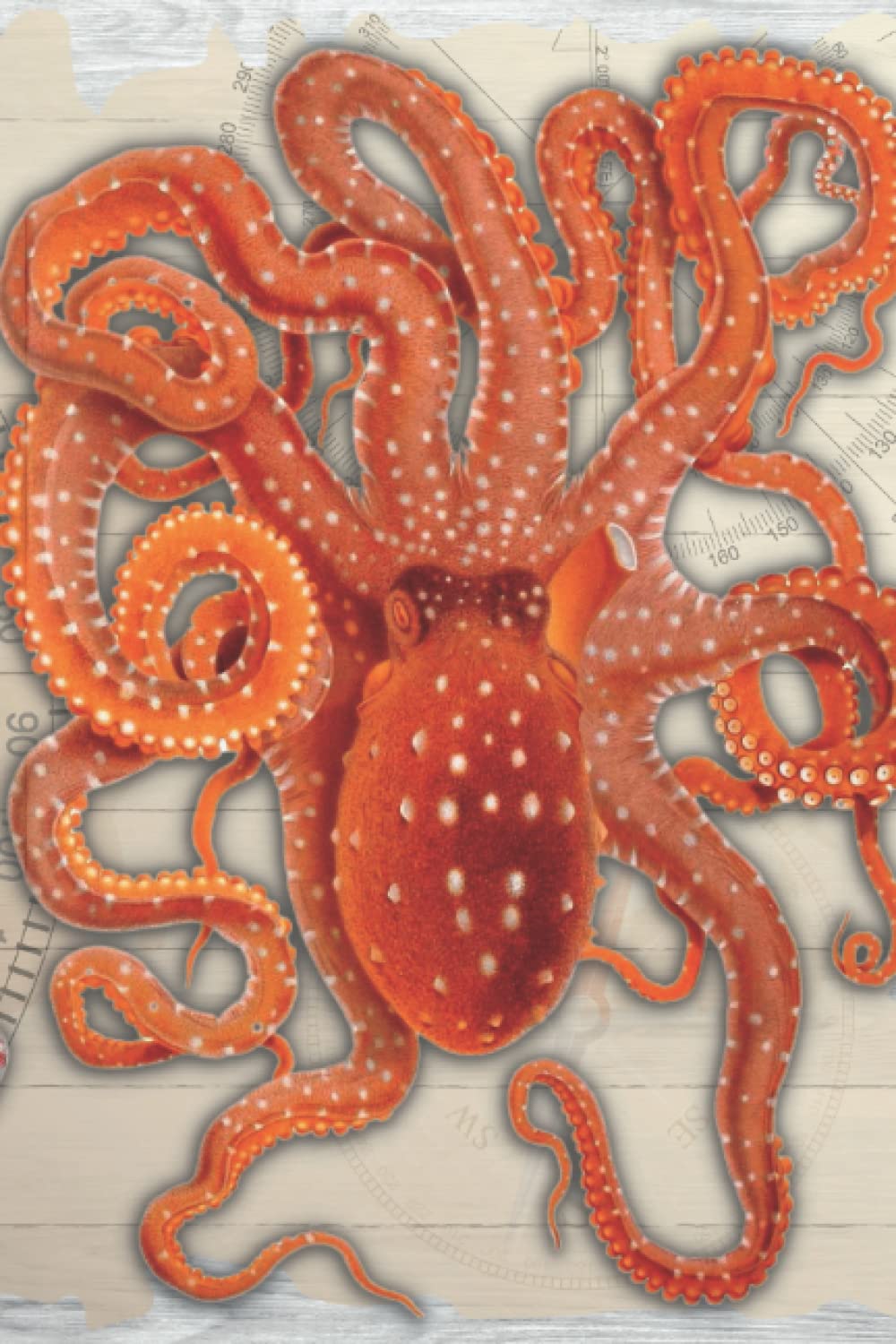 Vintage Octopus Journal: Octopus macropus, Tremoctopus violaceus, and Ocythoe tuberculata by Giuseppe Jatta (1896) | 6” X 9” | 120 pages