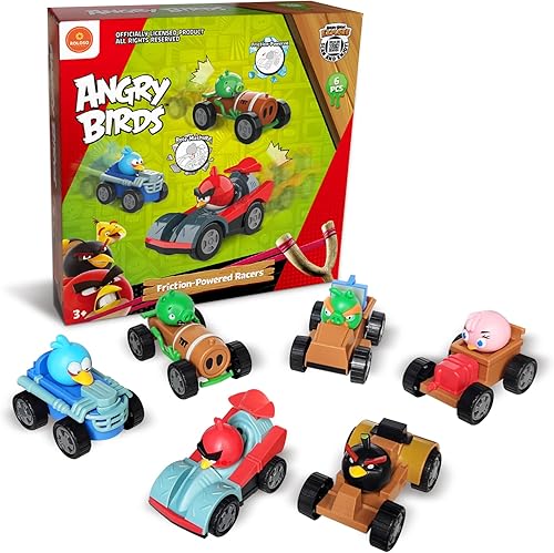 Miniatura 7 de ROLOSO Juego de figuras coleccionables de Angry Birds Go 2023 con licencia de Kart Racer, juegos de rebaño, juegos de cerdo City Strike 2 Takedown