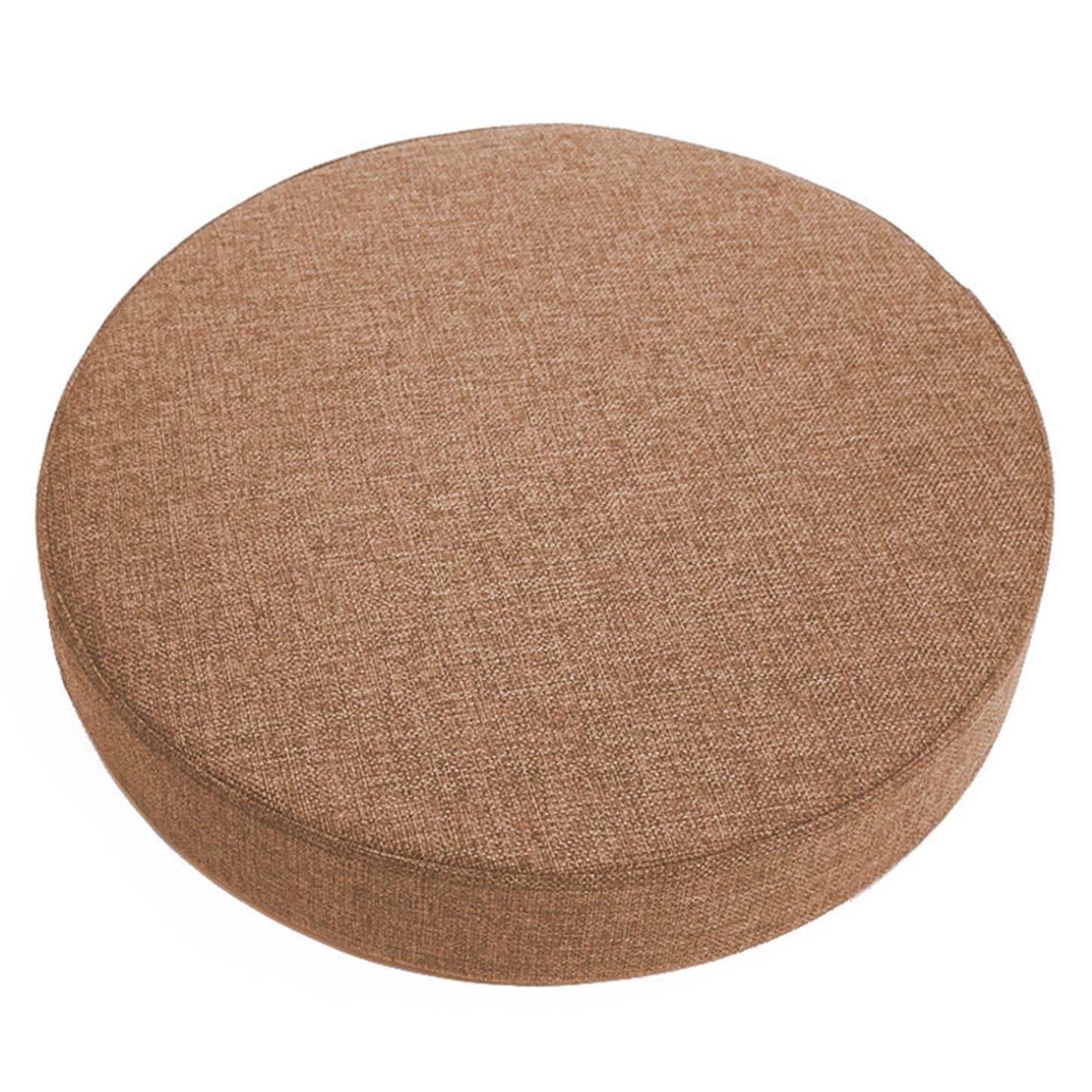 ping bu Round Chair Pads Thick 5/8/10cm Seat Cushion Pad,Dining Garden Chair Cushion Seat Pads Round Stool Cushions for Kitchen Home (40x40x10cm,Brown A)