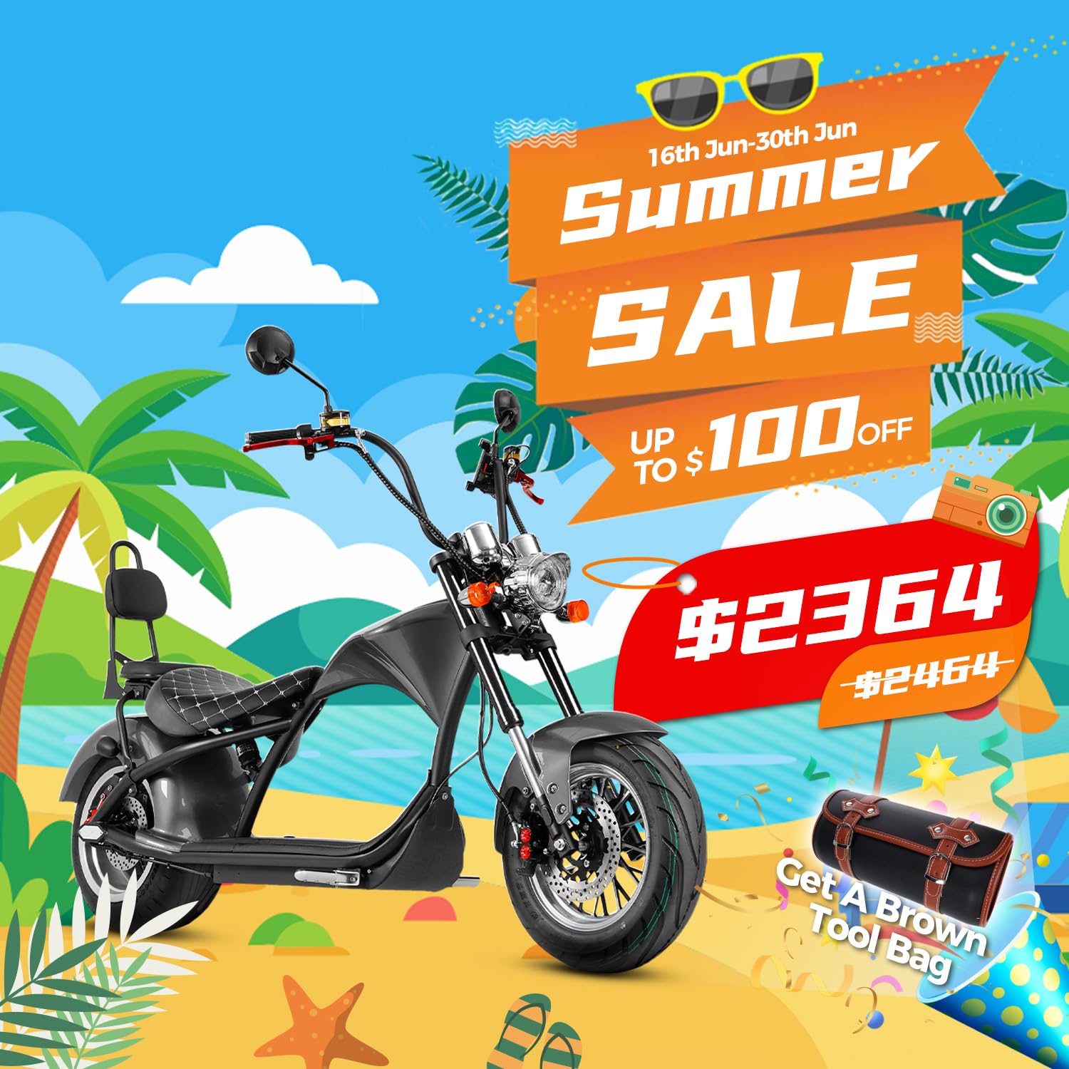 eAhora M1 (2025 Upgrade) 2000W Electric Motorcycle for Adults, 60V 30AH Lithium Battery with 40 Miles Long Range,2 Person Ride, Dual Hydraulic Brakes & Full Suspension,Street Legal (Electric Orange)