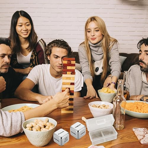 Miniatura 4 de Dados de decisión de película de alimentos de acero inoxidable, dados de decisión de alimentos, dados de decisión de película, regalos divertidos y