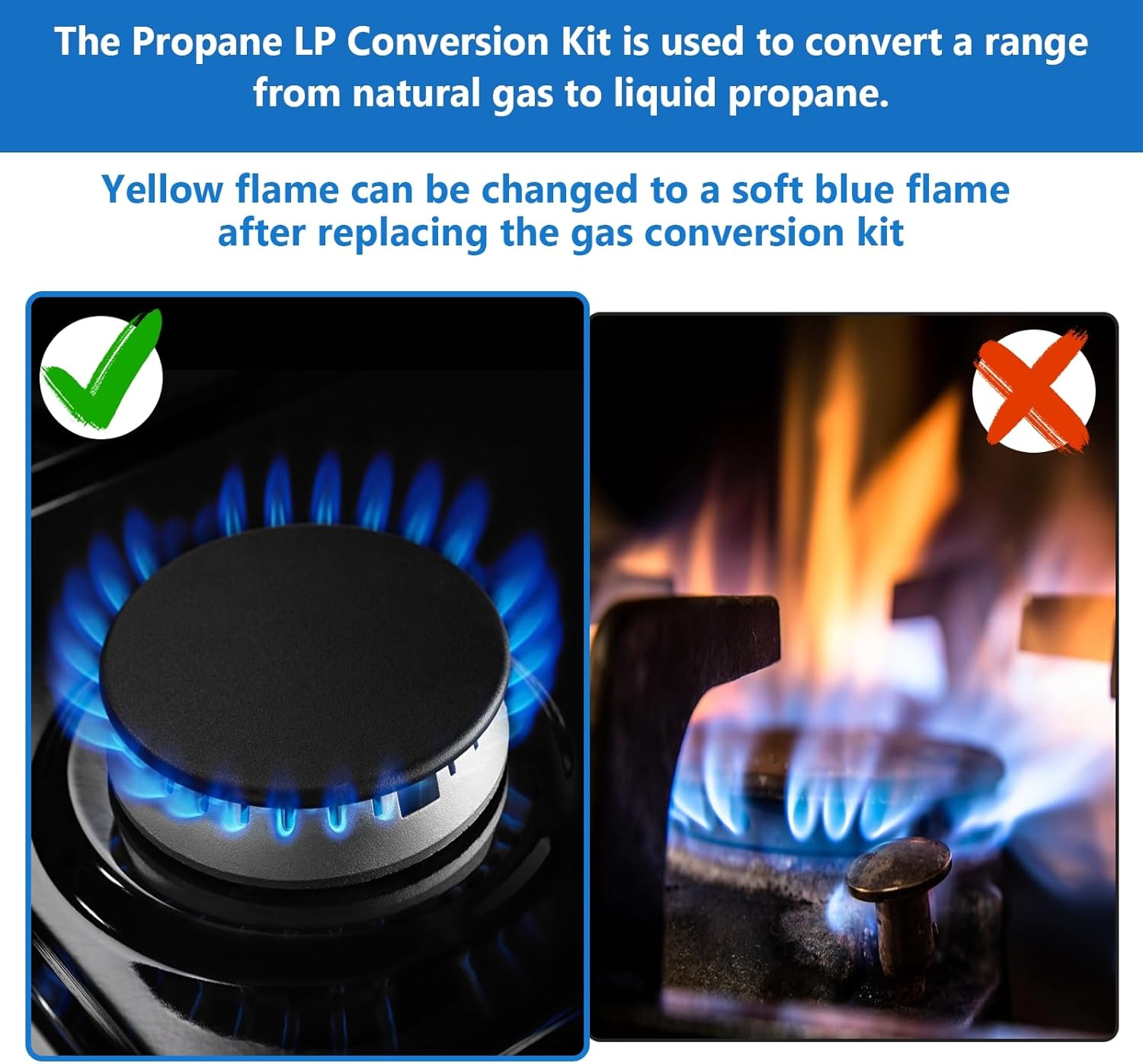 W11087486 LP Bake and Broil Orifice Kit for Kenmore for Whirlpool Gas Range, LP Conversion Kit Compatible with W10566535