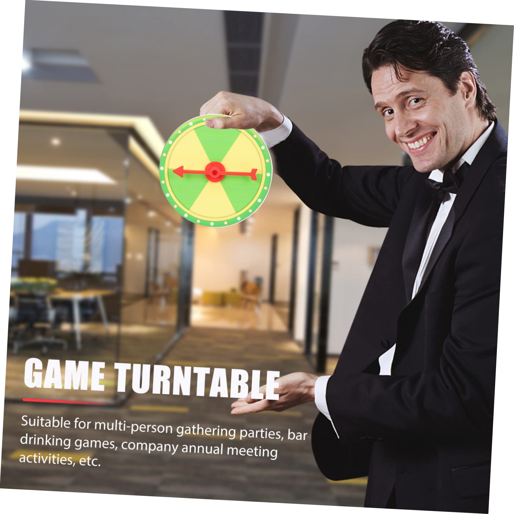 Cabilock Game Wheel 2pcs Prize Wheel Awards Ideal for Parties Meetings and More