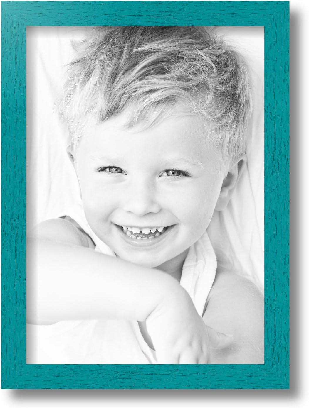 ArtToFrames 10x14 inch Turqoise Rustic Barnwood Wood Picture Frame, 2WOM0066-1343-YAQU-10x14