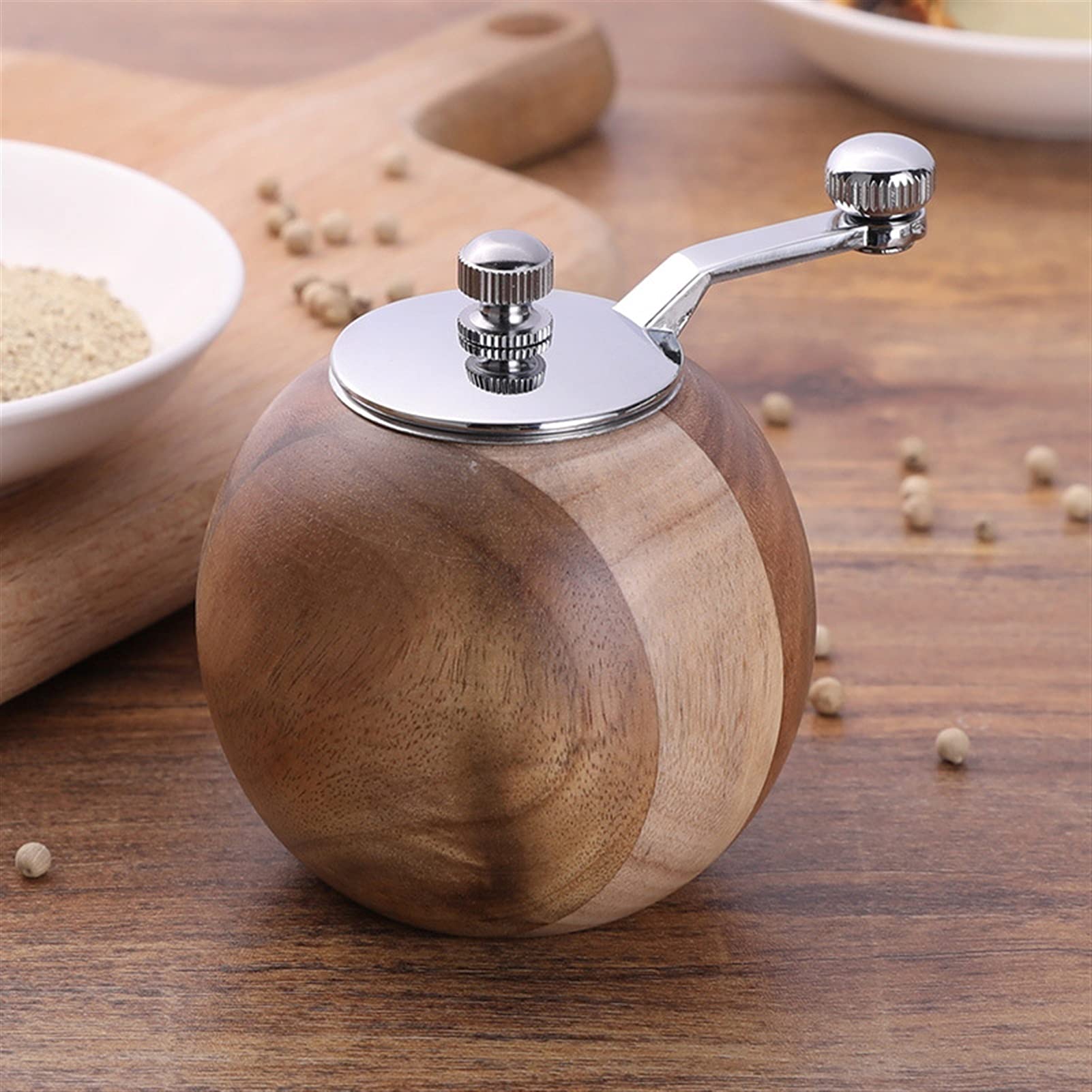Macina Pepe Smerigliatrici Rotondi di Sale e Pepe Regolabili Grossolano mulini per Il Sale Marino Piccolo Pepe Nero Pepe Nero Si Adatta in Cucina a casa Macina Sale Macinapepe