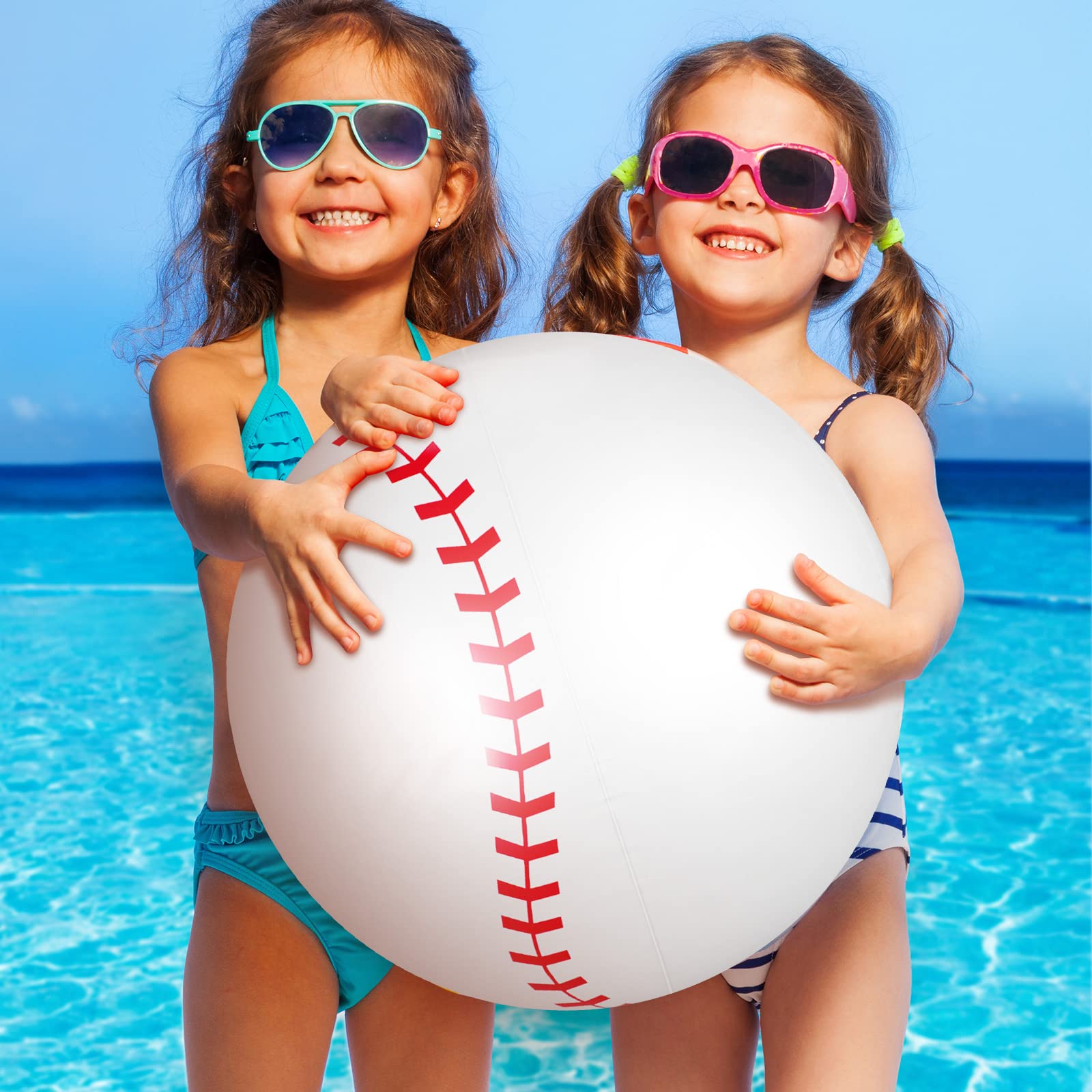 Jouets Piscine Plage BESPORTBLE Batte Et Balle De Baseball Gonflables - Jouet PVC Pour Plage, Piscine Et Fêtes D'Enfants