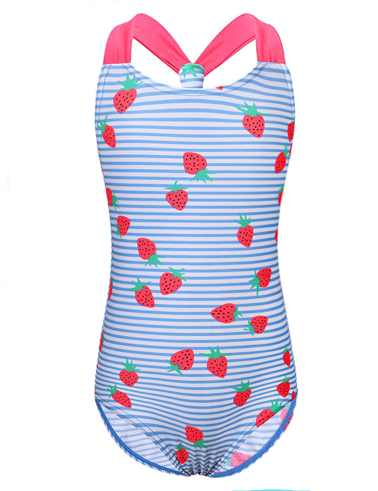 XFGIRLS Baby/Toddler Girls Swimsuit Long Sleeve One-Piece Bathing Suit Rash Guard for Kids UPF 50+ Swimwear