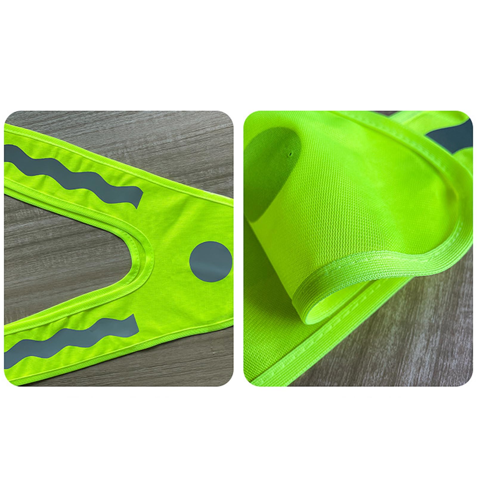 Gilet Réfléchissant Jaune Pour Enfants - Haute Visibilité Nuit - Taille Unique Ajustable - Pour Vélo, école
