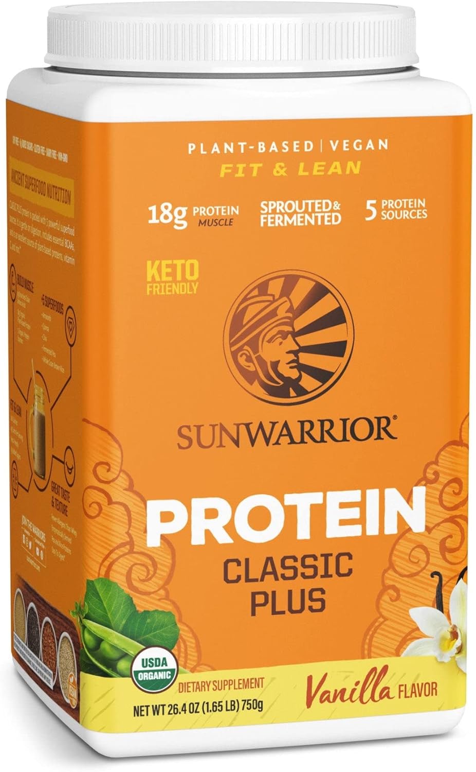 Sunwarrior Vegan Organic Protein Powder PlantBased 5