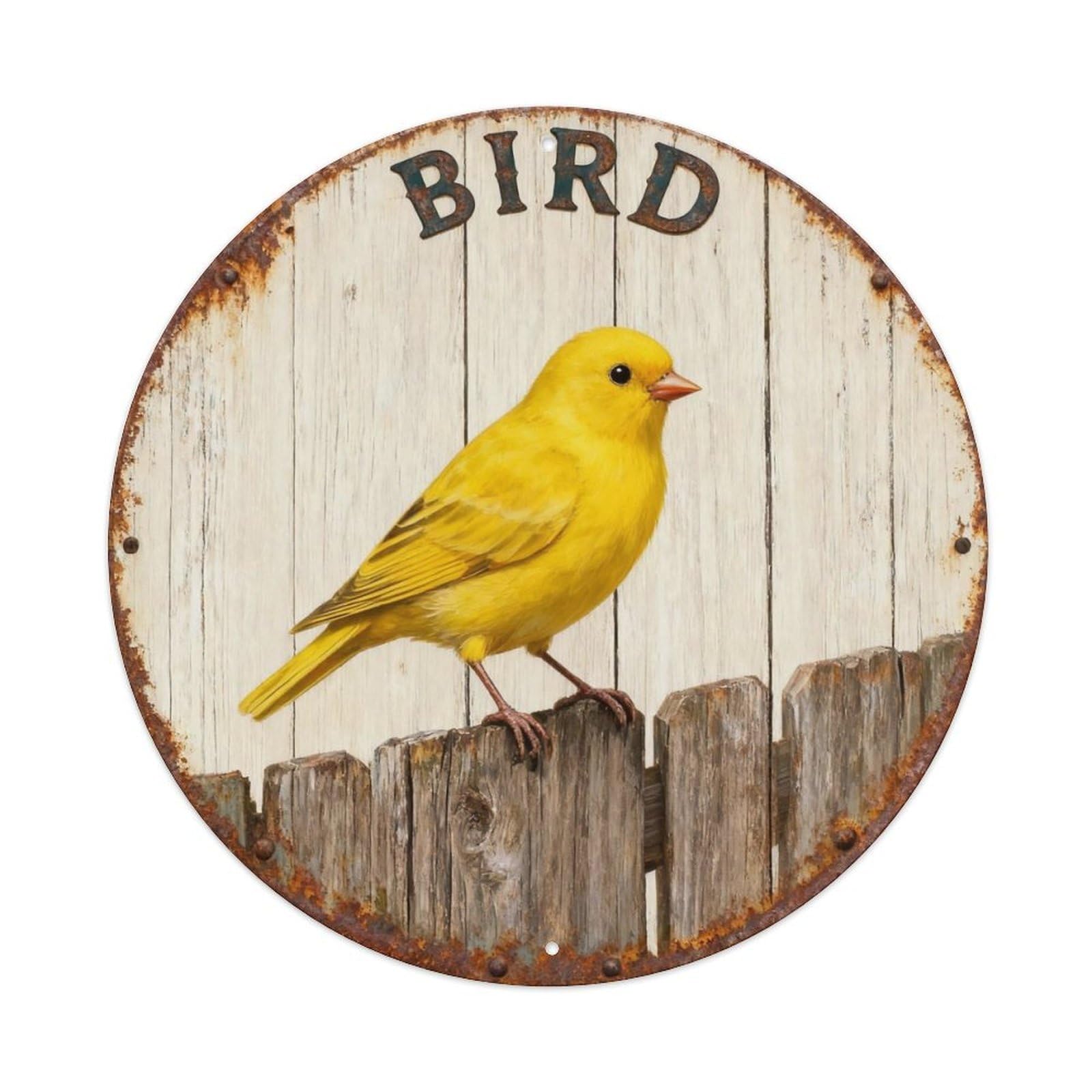 Bird Sign Metal Tin Sign Plaque