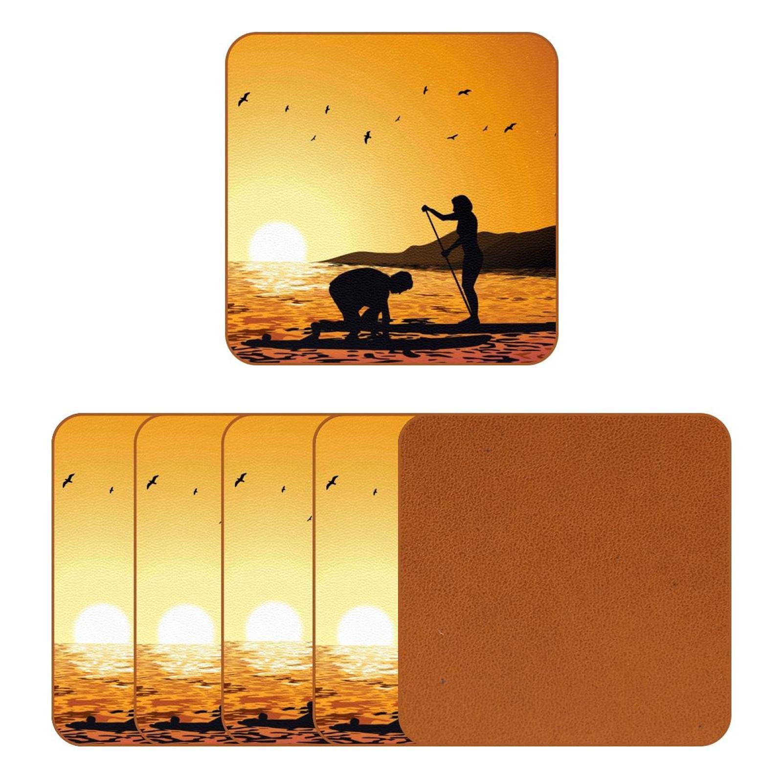 Tre Product sottobicchiere Stonecut Puzzle pacco da 4