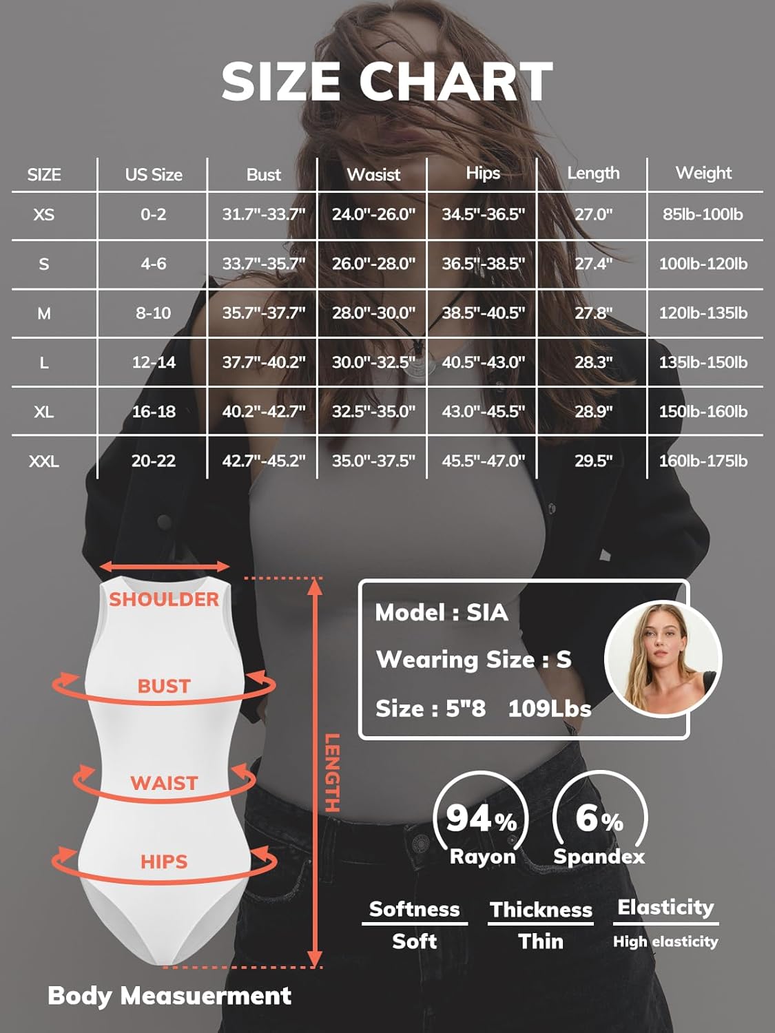 ATHMILE Tank Top Body Suits Women Sexy Crew Neck Racerback Halter Ribbed Sleeveless Bodysuit for Women - Image 2