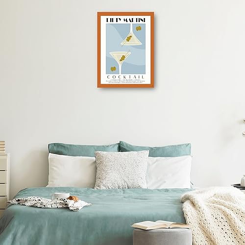 Miniatura 3 de Fine Art Canvas Lienzo decorativo de pared de Martini sucio de la artista Heather Myers para sala de estar, dormitorio, baño, cocina, oficina, bar,