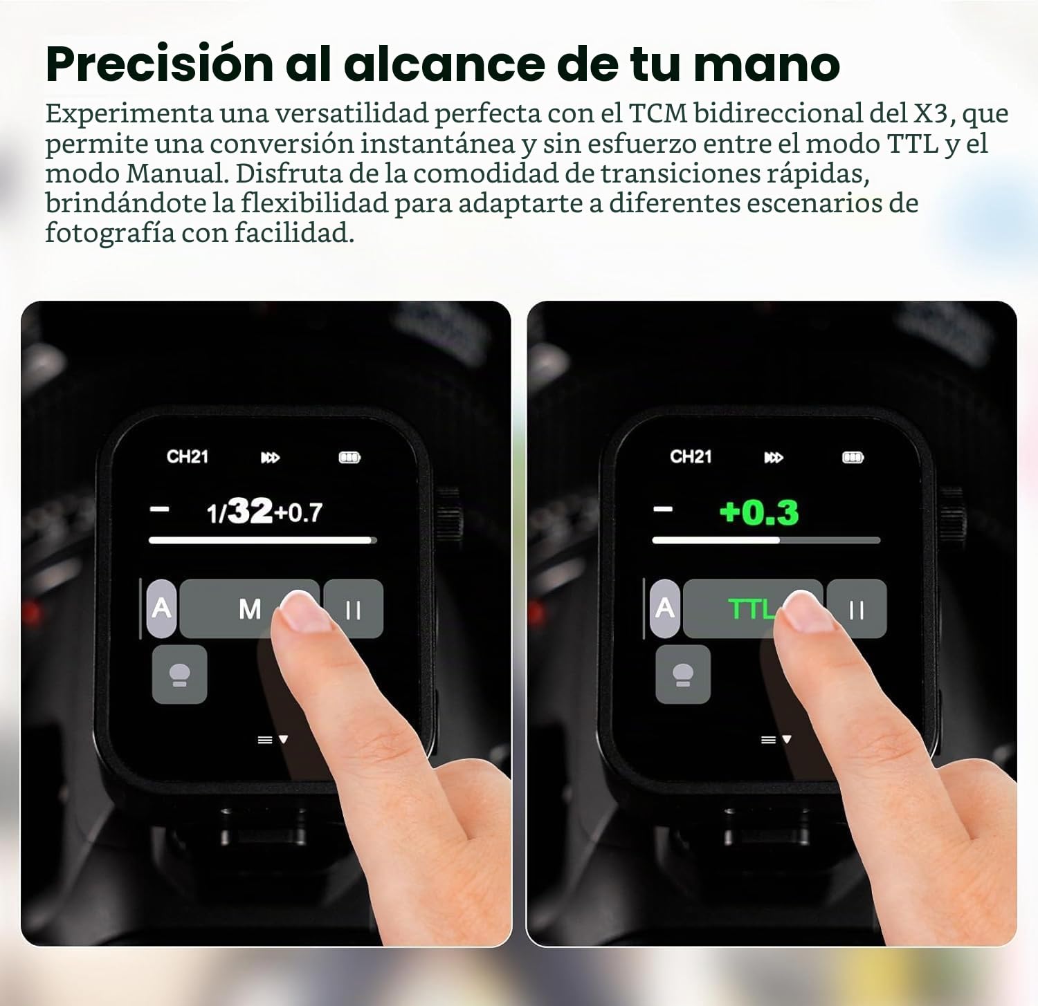 Godox X3S x3s x3-s Disparador de Flash inalámbrico TTL Compatible con cámara Sony Transmisor de Flash con Pantalla táctil OLED (GODOX Xpro-S/XProII-S/X2T-S/versión actualizada)