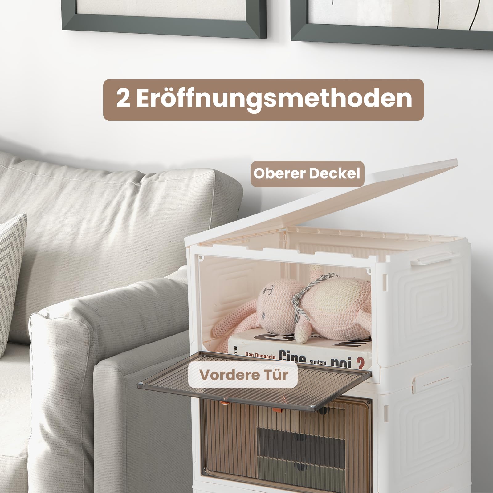 PAFEN 2x opbergdoos met deksel, 0,5l -15x9,5x6,5cm - SET opbergdozen transparante dozen opbergdozen stapel dozen met sluitclips plastic containers