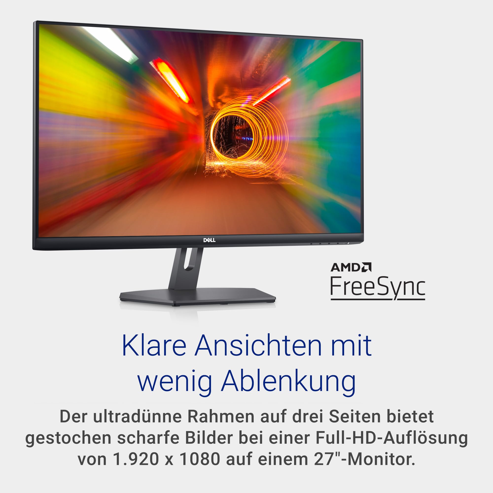 Dell S2721NX 27 Zoll Full HD Monitor, 75Hz, IPS, 4ms, AMD FreeSync