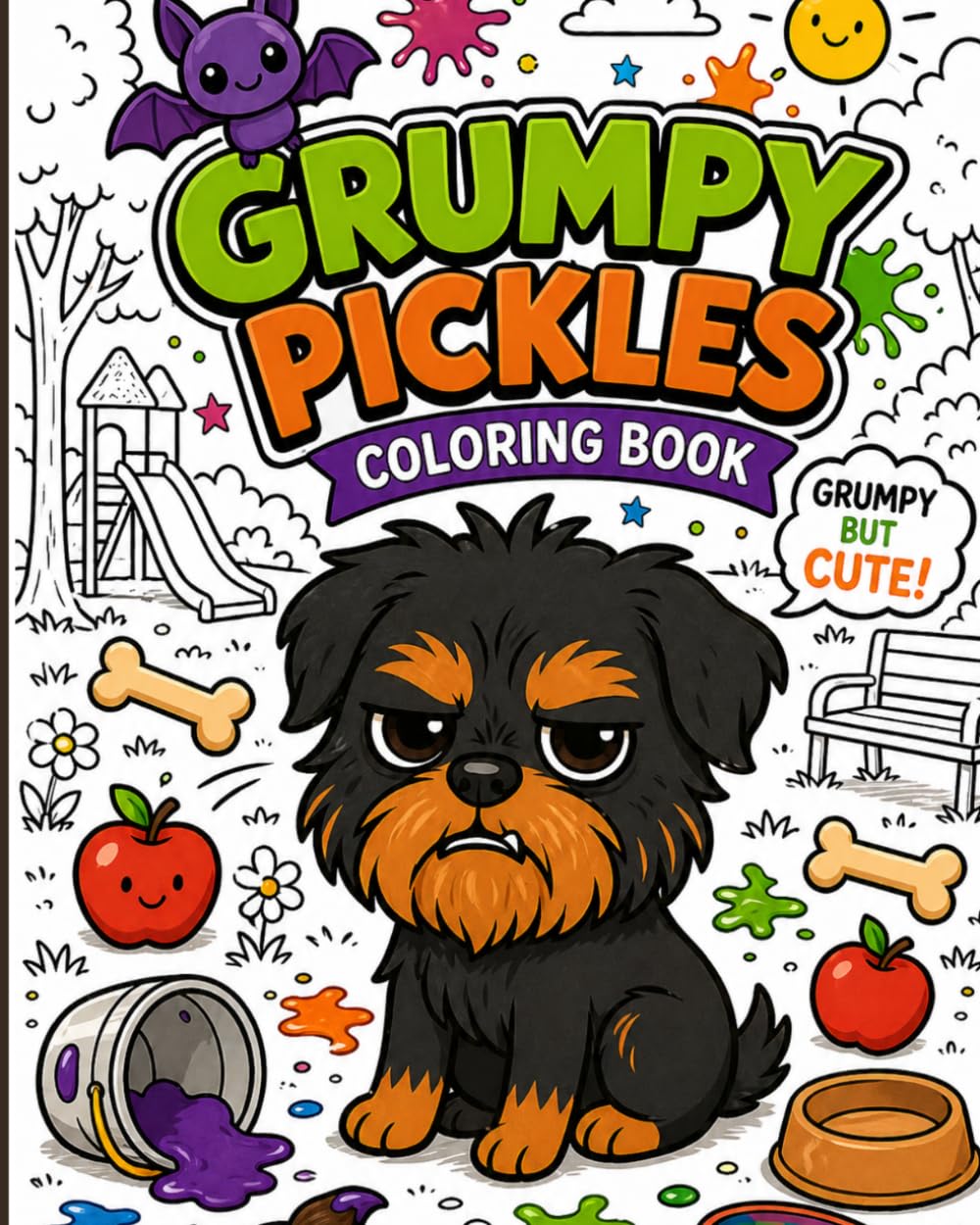 Grumpy Pickles: The Adorable Dog Coloring Adventure!