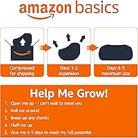 Vista 6 de Yaxa Basics: sillas de puf grandes para adultos, 6 pies, color negro, rellenas de espuma viscoelástica con cubierta de microfibra sólida